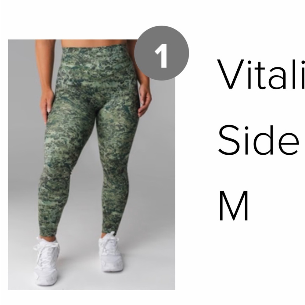 Vitality Pulse Green Pattern Leggings